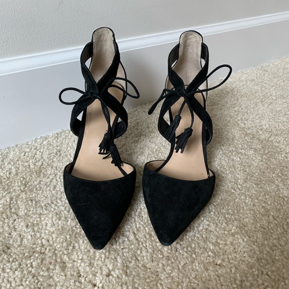 ANN TAYLOR Carson Suede Tassel Pumps - Picture 2 of 7